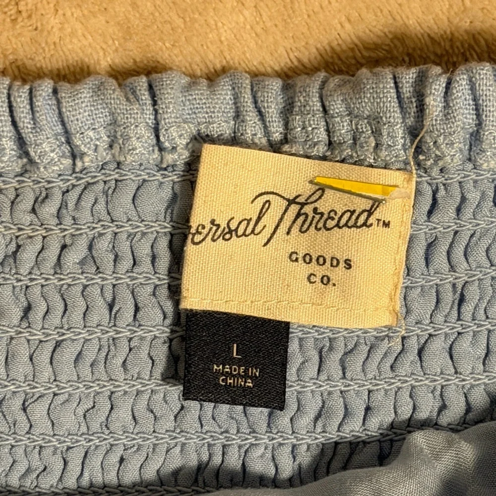 Strapless Light Blue Dress Large - Picture 5 of 8